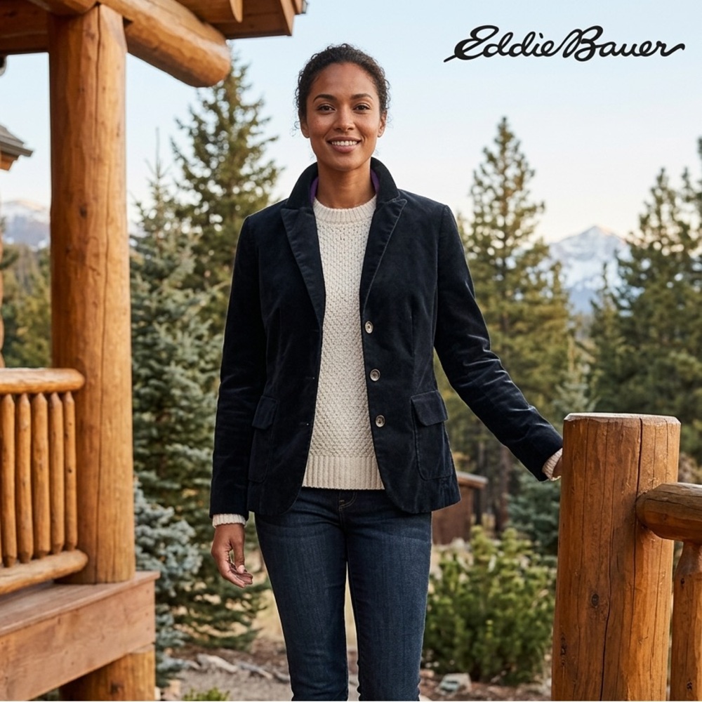Eddie Bauer Women's Classic Black Blazer